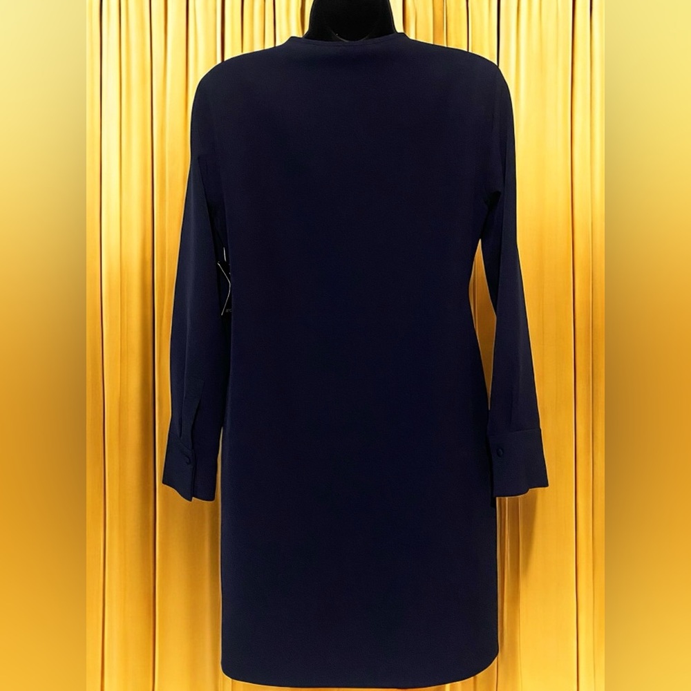 Women’s Boston Proper Beyond Travel long sleeve Navy Dress NWT size XS - Picture 3 of 9